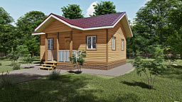 Дом из бруса 6х8 ДБ29