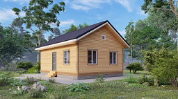 Дом каркасный 8,5х6,5 ДК43