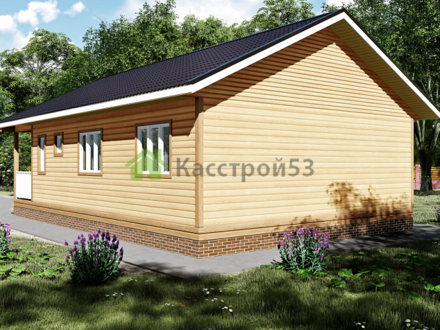 Дом каркасный 8х12 ДК2