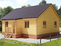 Дом из бруса 8х9 ДБ71