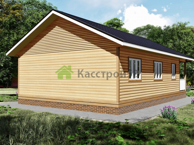 Дом каркасный 8х12 ДК2
