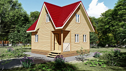 Дом каркасный 6х7 ДК3