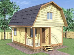 Дом каркасный 5х7 ДК20