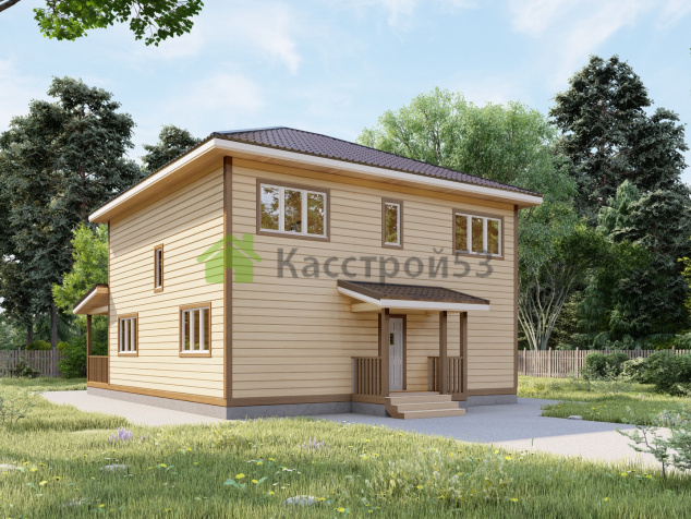 Дом каркасный 10х10 ДК56