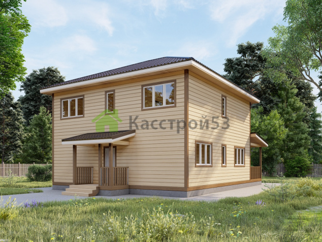 Дом каркасный 10х10 ДК56
