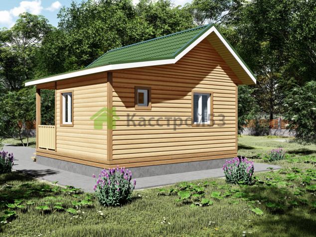 Дом каркасный 6х6 ДК1