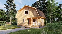 Дом каркасный 8х7 ДК44