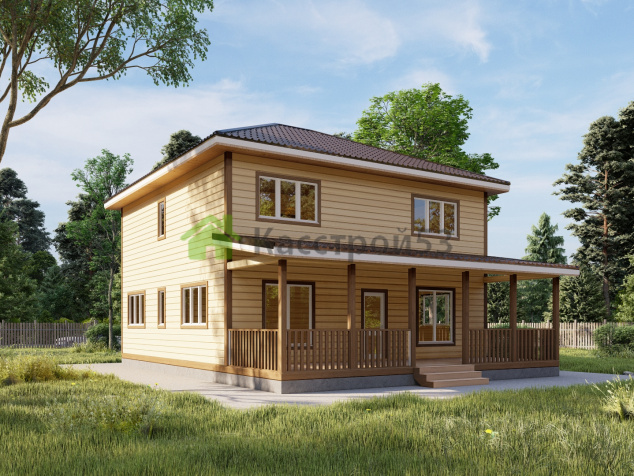 Дом каркасный 10х10 ДК56