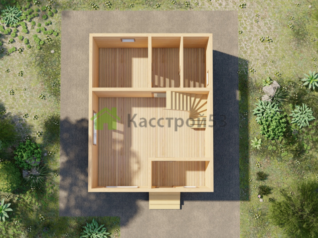 Дом каркасный 7х5,4 ДК41