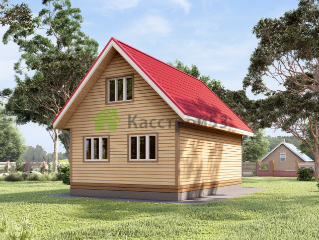 Дом каркасный 6х9 ДК58