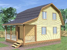 Дом каркасный 6х8 ДК12