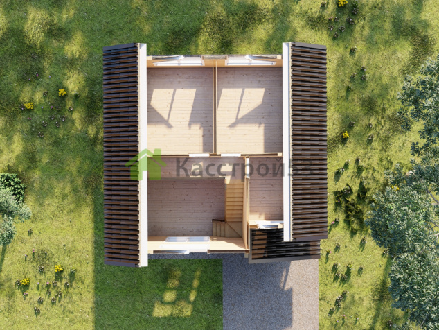 Дом каркасный 8х8 ДК53