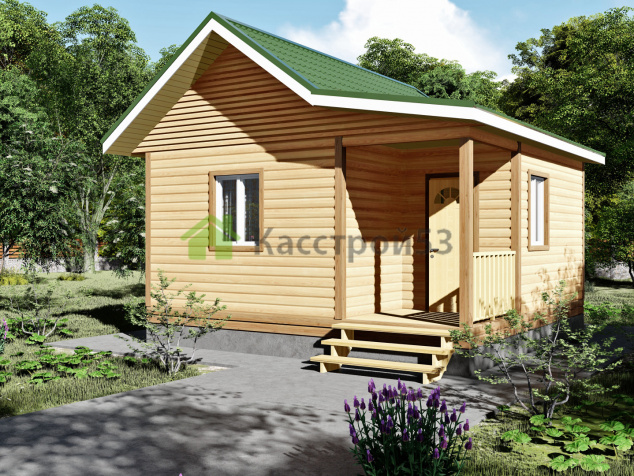 Дом каркасный 6х6 ДК1